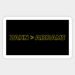 Zahn > Abrams Sticker